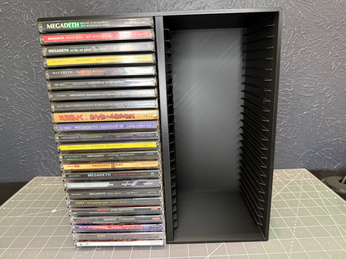 CD架,可容纳46张CD - 免费 3D 打印模型 - MakerWorld