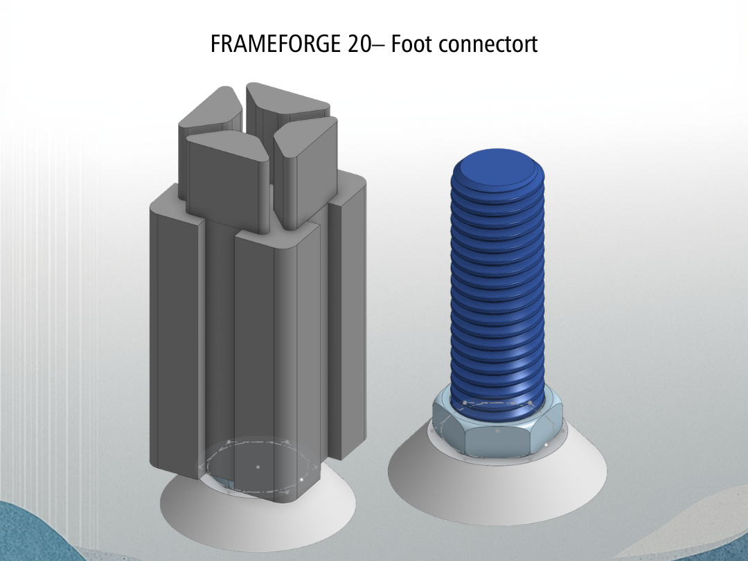 Frameforge Structure FRAMEFORGE 20– 脚连接器 - 免费 3D 打印模型 - MakerWorld