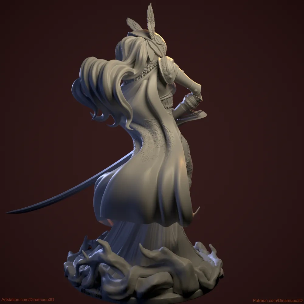 M_Malenia 雕像 - 免费 3D 打印模型 - MakerWorld