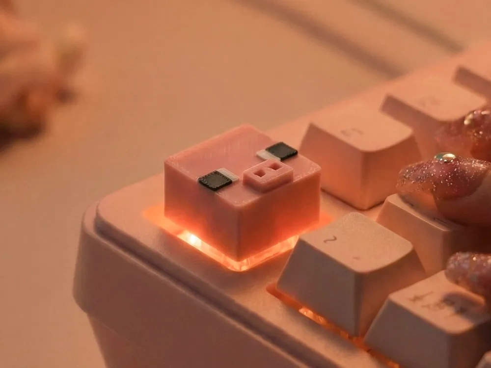 Minecraft 猪键帽 - 免费 3D 打印模型 - MakerWorld