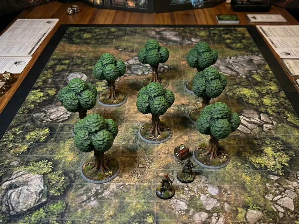DnD 圆形树微缩地形 - 免费 3D 打印模型 - MakerWorld